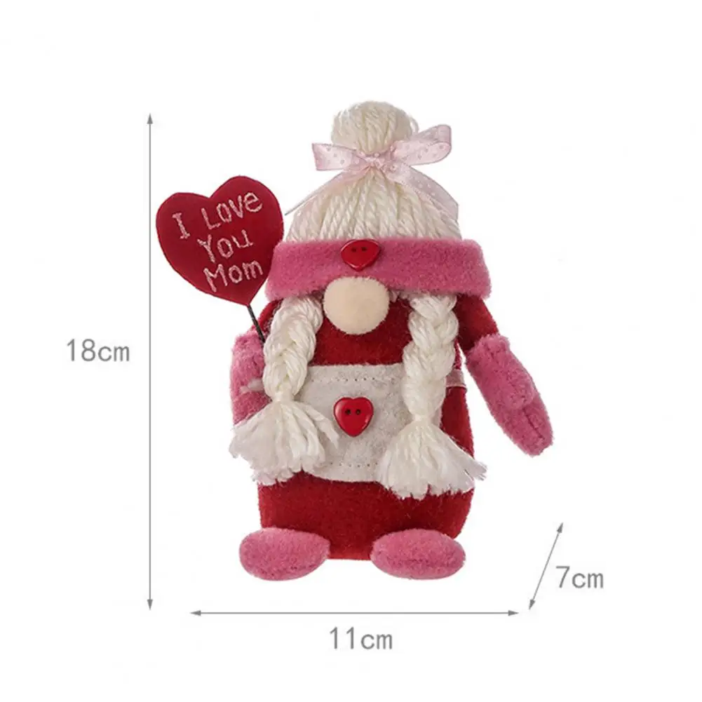 

1 Pcs Easter Standing Rabbit Gnome Handmade Tomte Rabbit Baby Easter Faceless Baby Decorations Room Desktop Standing Message