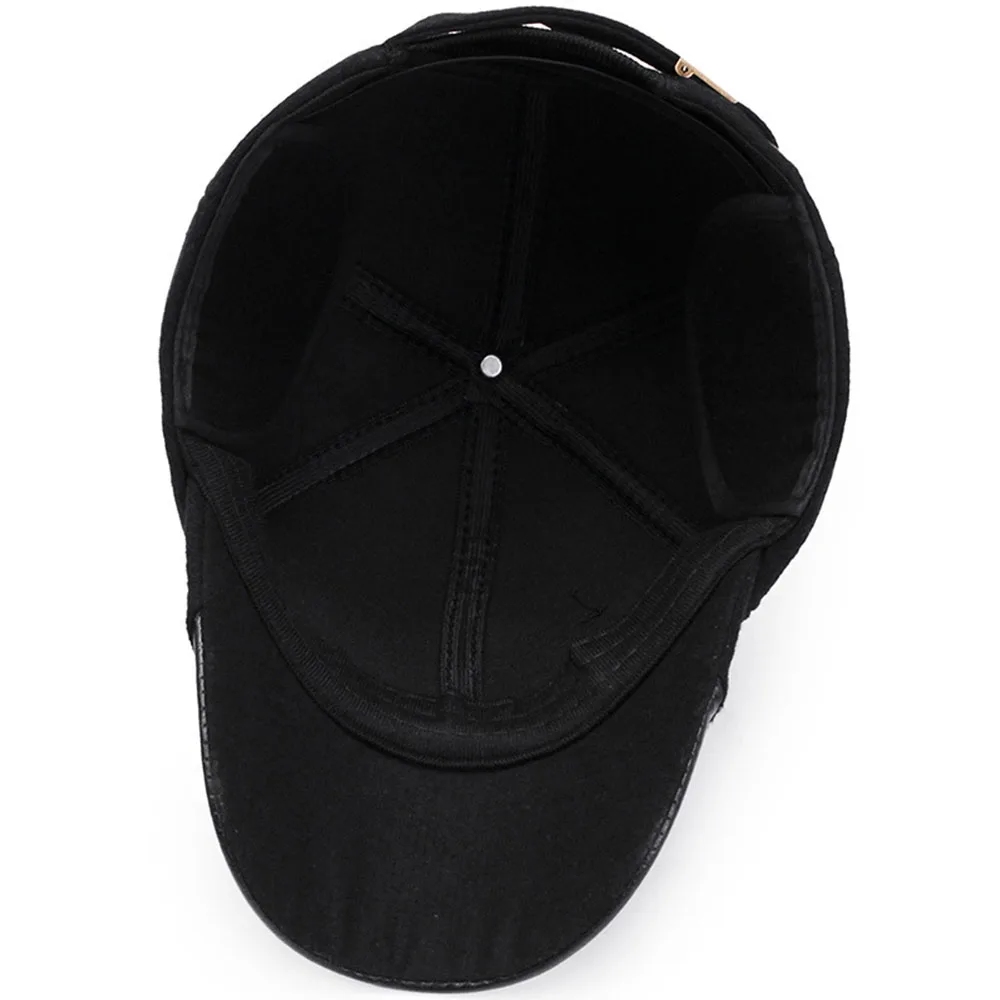 FS Мода зима шерсть уха лоскут Бейсбол кепки для мужчин женщин Открытый Теплый