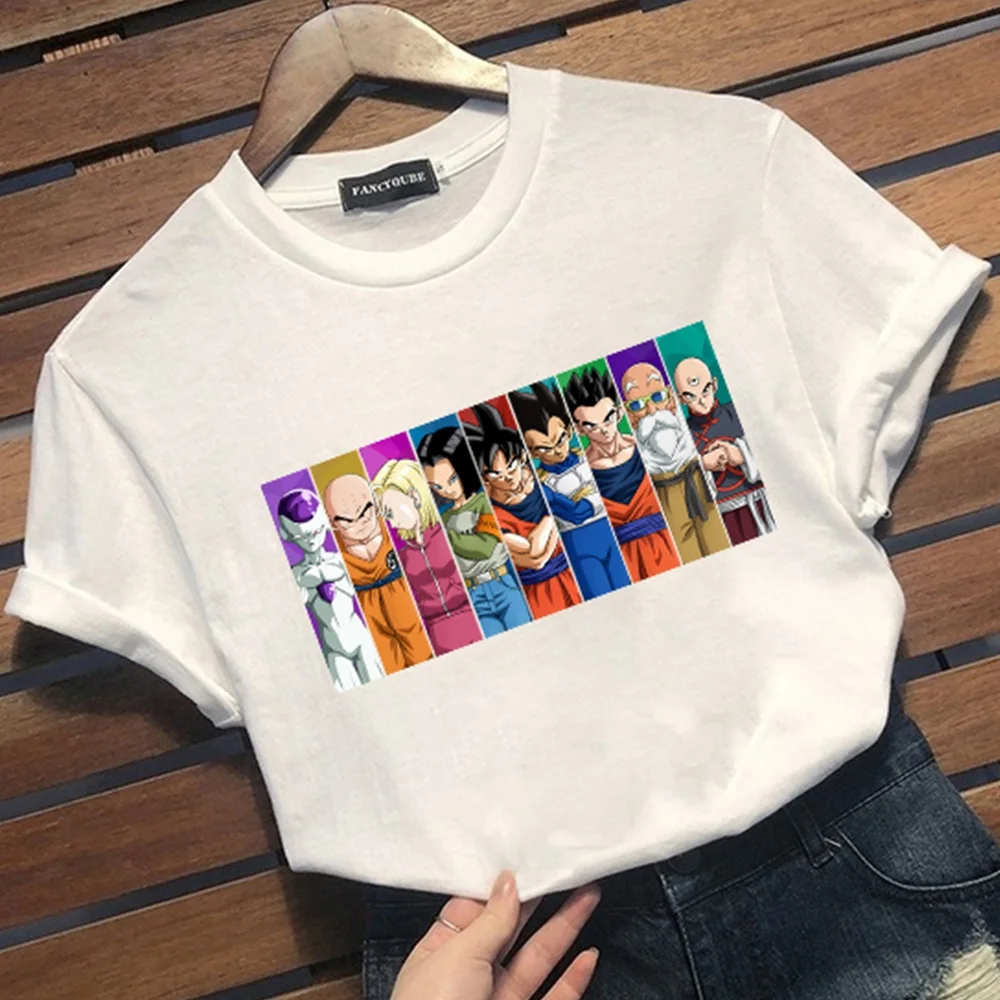 

Men Women Dragon Ball Z Characters Printed T-Shirts Cozy Cotton Tops