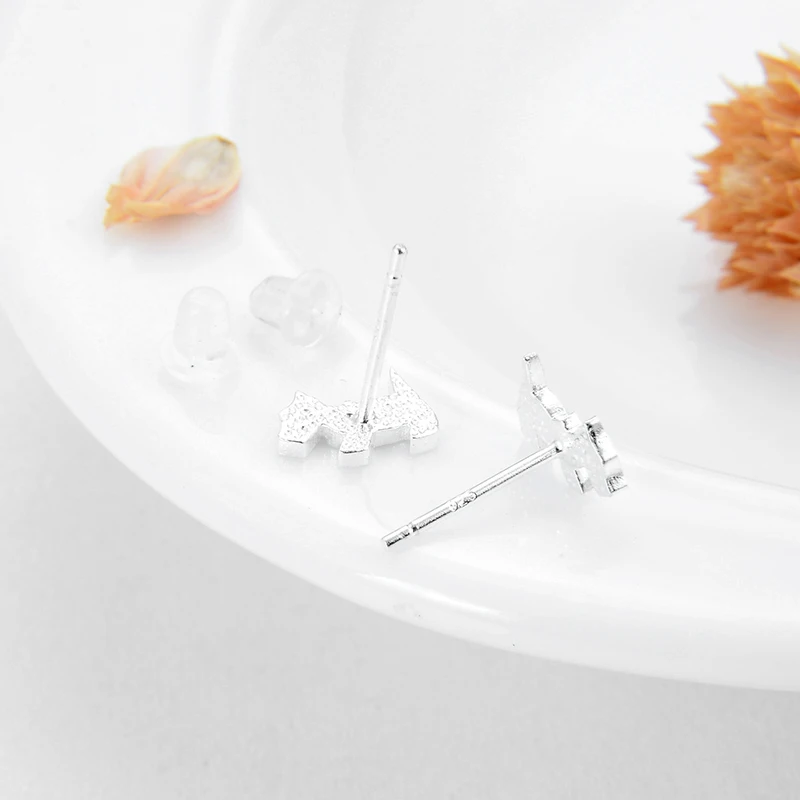 Женские серьги гвоздики из серебра 100% пробы|Серьги-гвоздики| |