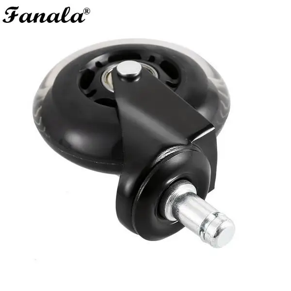 5 шт. мебельные колеса ролик офисного кресла 3 дюймов Вращающийся резиновый