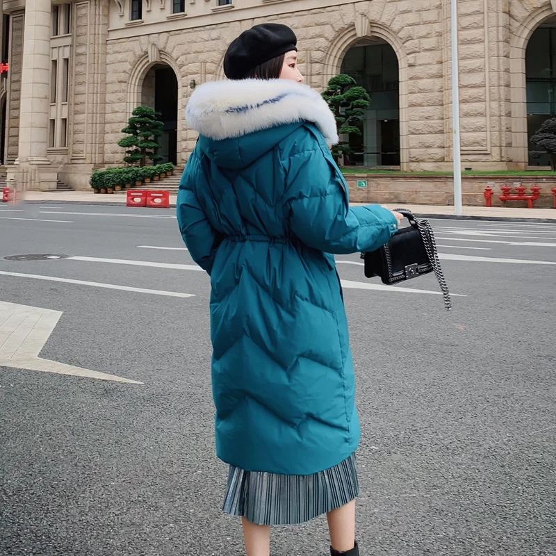 2019 новая парка женская зимняя куртка-пуховик 90% Женская куртка средней длины.