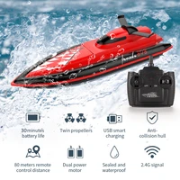 rc boat 2 4 ghz electric rc water boat toy racing boat high speed ship kids toys birthday gift