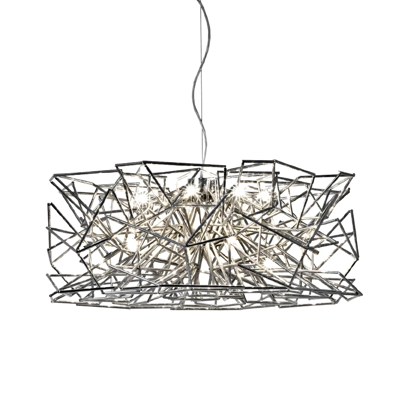 

Italian Nordic Postmodern hanging lamp 110v-220v Gold / Rose Gold Novelty Art Minimalist Living Room Dining Bar LED Chandelier