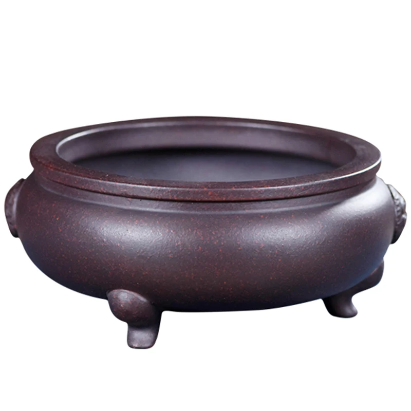 Круглый горшок для бонсая круглый цветочный | Дом и сад