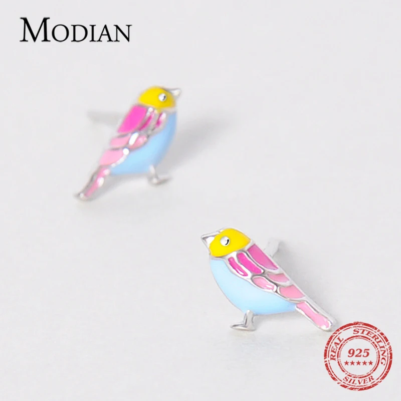 Modian новая распродажа реальные 925 стерлингового серебра разноцветной эмалью