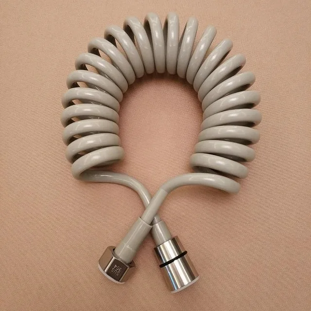 

1.5/2/3m Spring Flexible Shower Hose for Water Plumbing Toilet Bidet Sprayer Gun Telephone Line Plumbing Hose