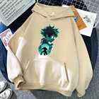 Толстовка с капюшоном в стиле аниме Моя геройская Академия, Midoriya Izuku, Мужская модная мягкая толстовка, Осенний теплый флисовый женский топ с капюшоном в Корейском стиле
