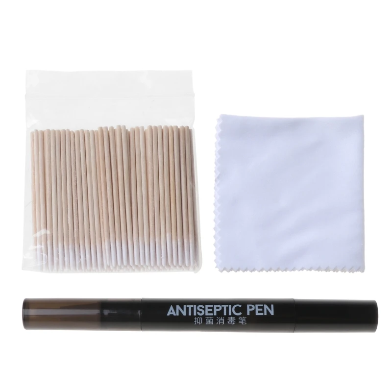 

C5AE 1Set Durable Cleaning Pen Kit Clean Brush Cotton Stick Cleaner for airpods 1/2 Wireless Earphones Charging Box Accessories