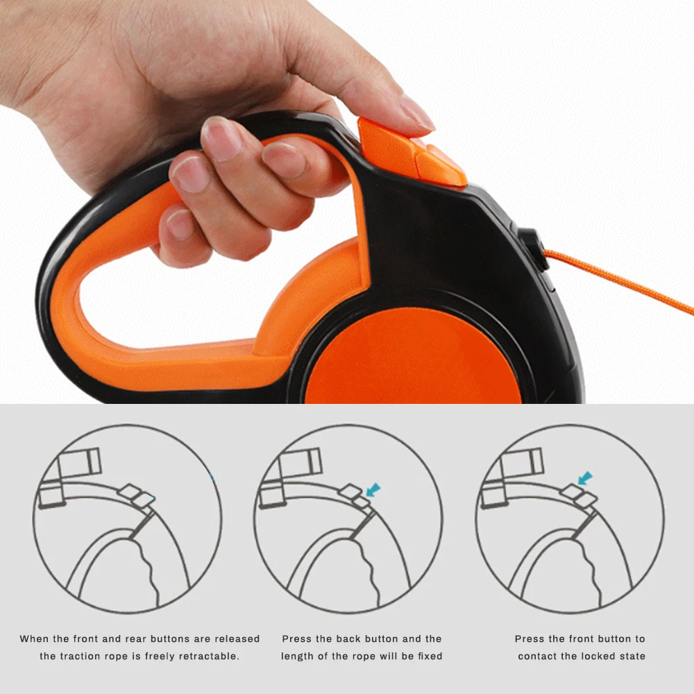 3/5/8 м светоотражающие автоматически Втягивающийся поводок для собак Портативный