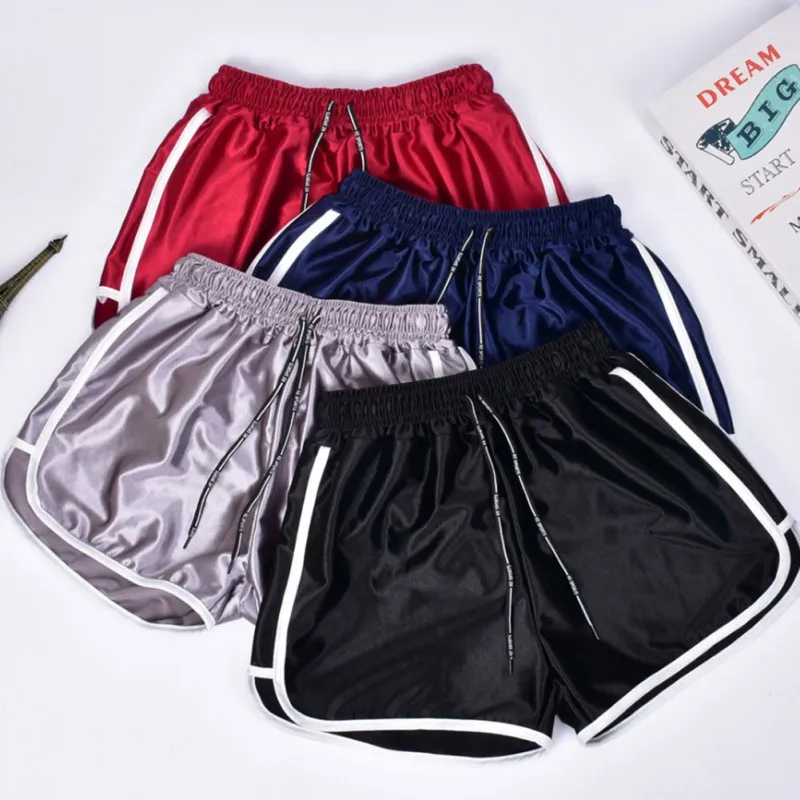

Summer New Solid Color Plus Size Women Shorts Korean Style Loose Casual Sports Wide Leg Shorts 2020