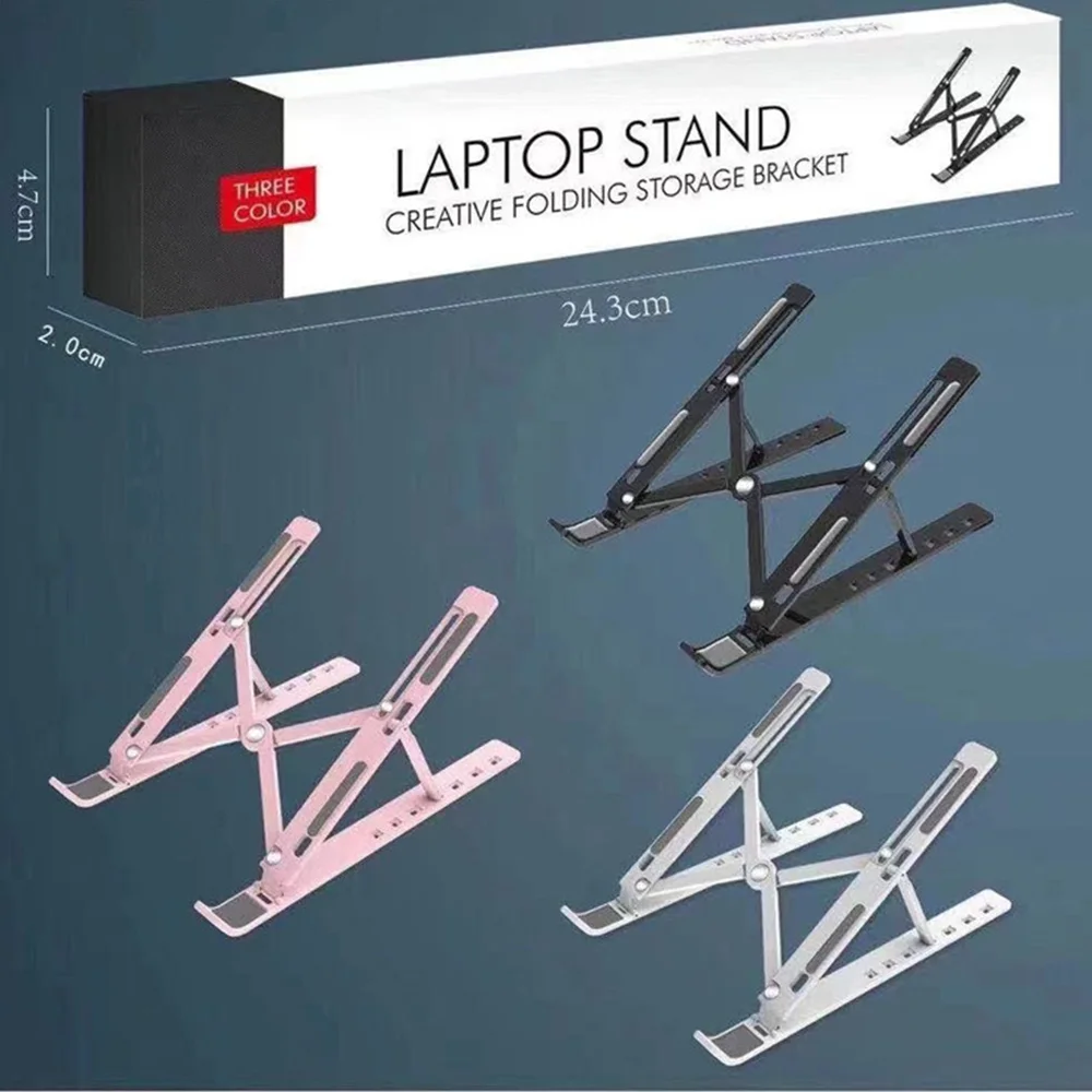 

Portable Laptop Stand Adjustable Laptop Holder Tablet Bracket Foldable Macbook Support Notebook Base For PC Computer