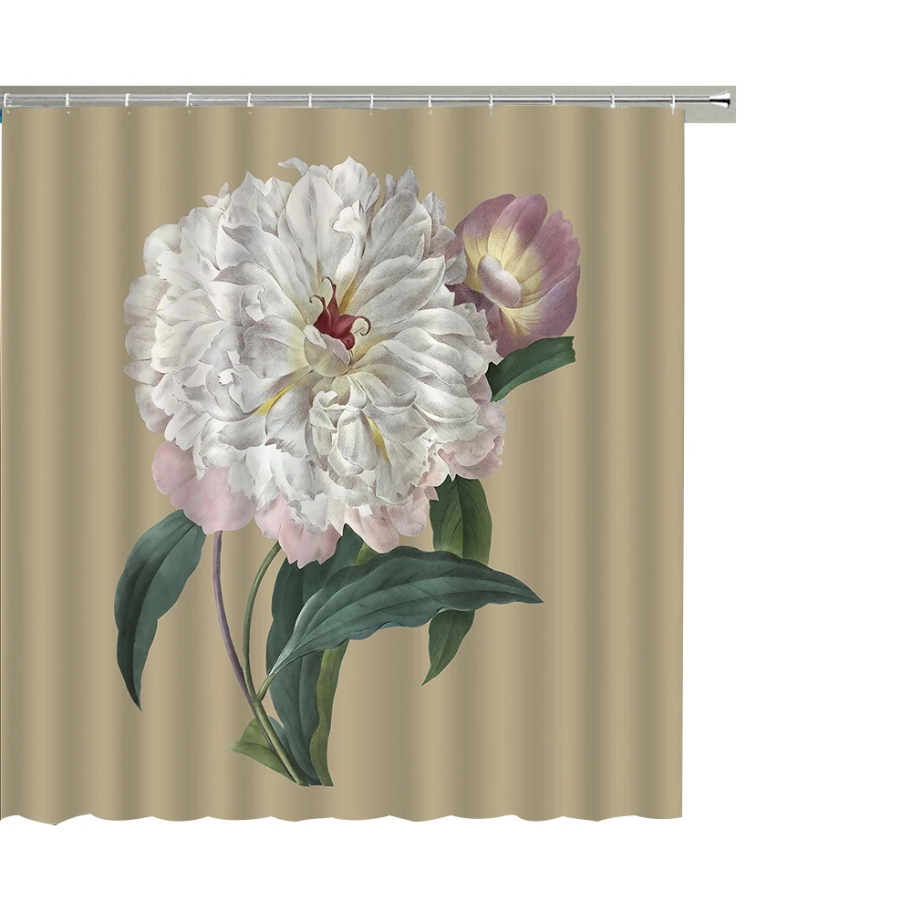 plant bathroom curtains tropical plants with hooks for bathroom shower curtains waterproof high quality fabric beautiful free global shipping