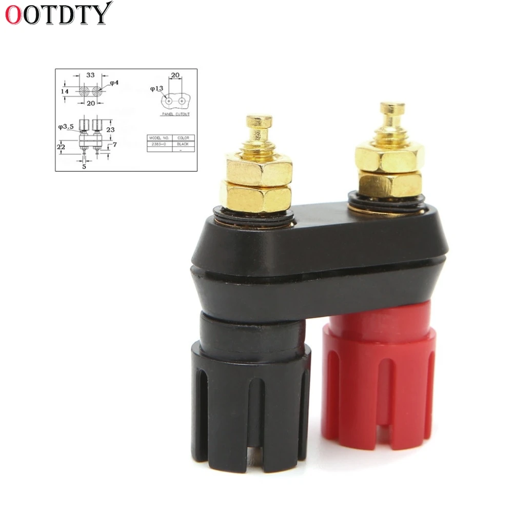 Dual 4mm Banana Plug Jack Socket Binding Post for Speaker Amplifier Terminal Connectors Terminals | Обустройство дома
