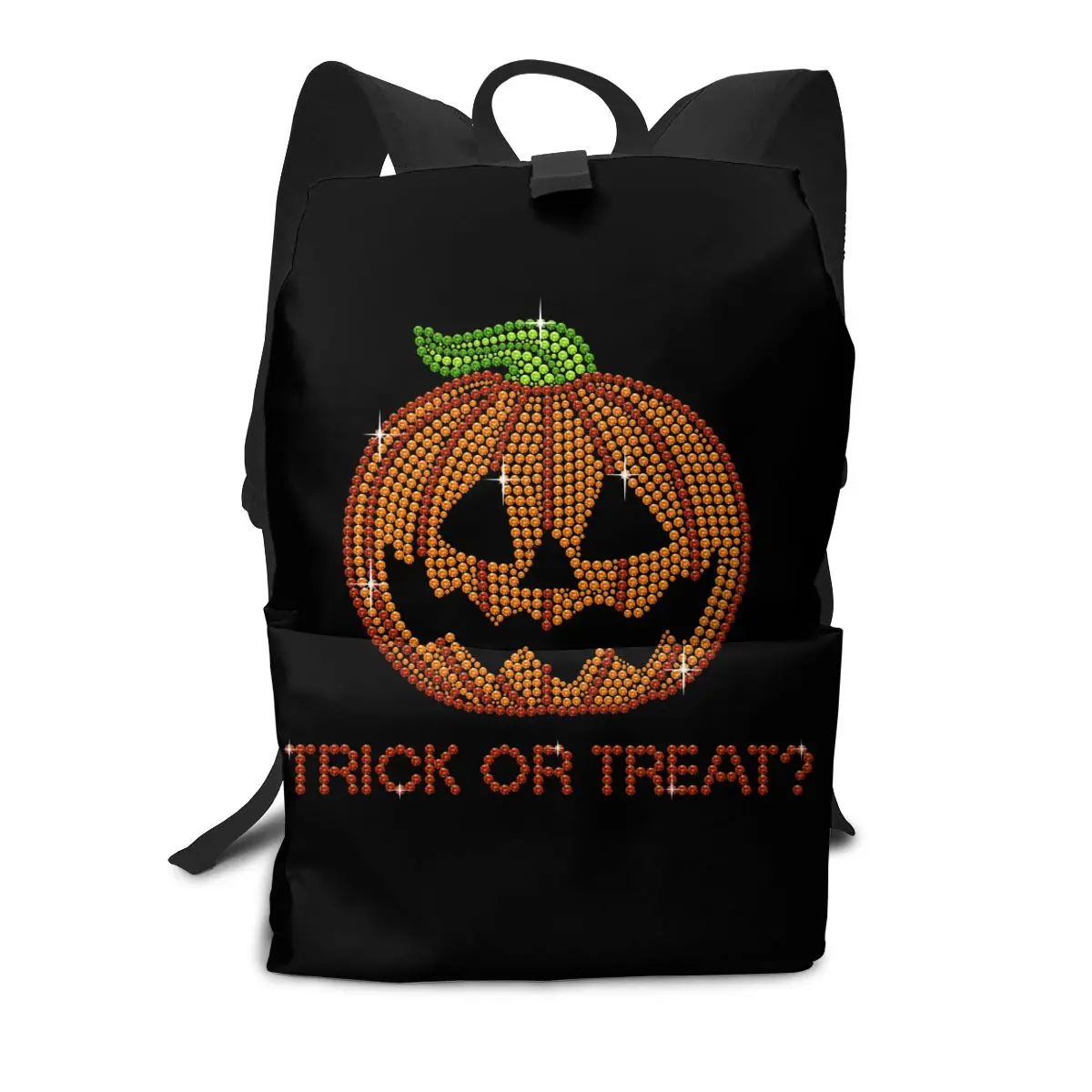 

Рюкзаки для Хэллоуина с тыквой, трюком или удовольствием, Забавный дышащий рюкзак для пикника для подростков, новинка, сумки из полиэстера