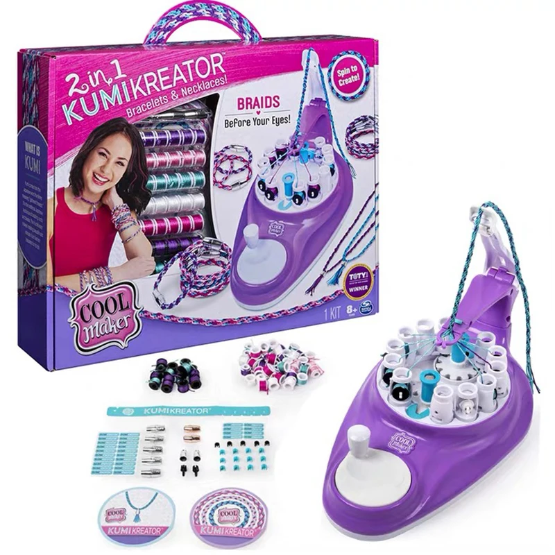 

Original spin master Cool fan weaving music toy multi-function hand-woven looms children creative manual DIY bracelet weaving