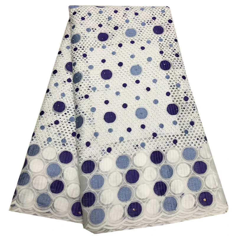 Популярное открытое Африканское сухое кружево ткань швейцарская вуаль