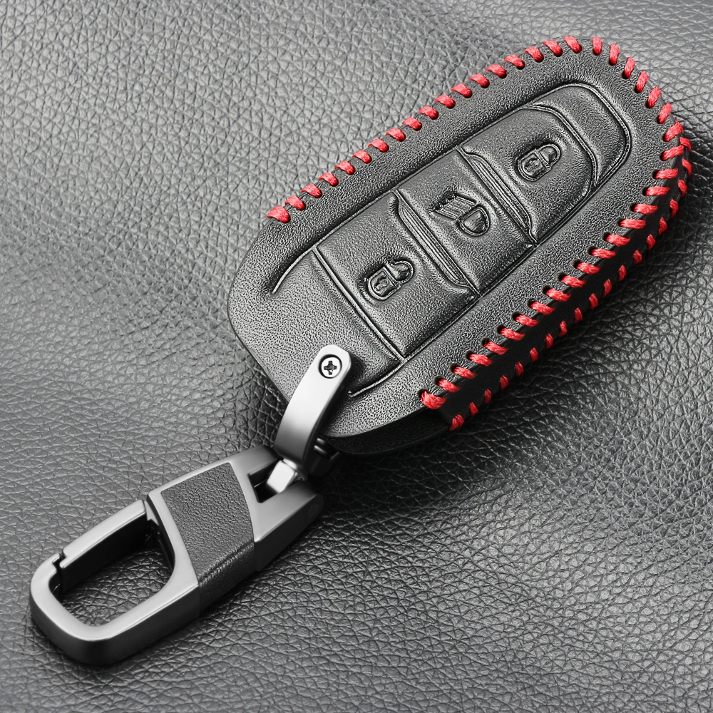 Leather Key Case Fob Remote Cover For Citroen C1 C2 C3 C4 C5 DS3 DS4 Picasso Xsara Peugeot 107 206 308 307 3008 5008 Expert | Автомобили и