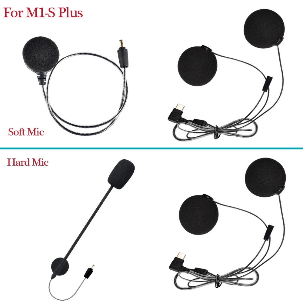 Fodsports Motorcycle Bluetooth Helmet Headset Intercom Accessories for M1-S Plus Earpiece Earphone with Microphone Clip M1S | Автомобили и