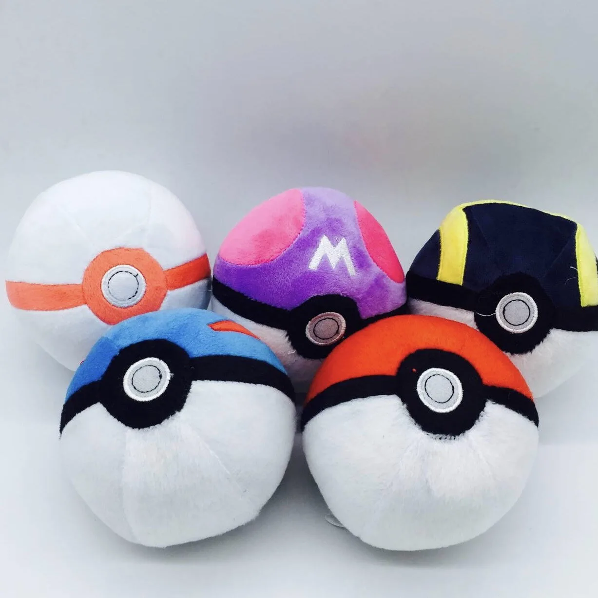 5 дюймовые плюшевые игрушки Pokeball аниме Мультяшные куклы мастер мяч для
