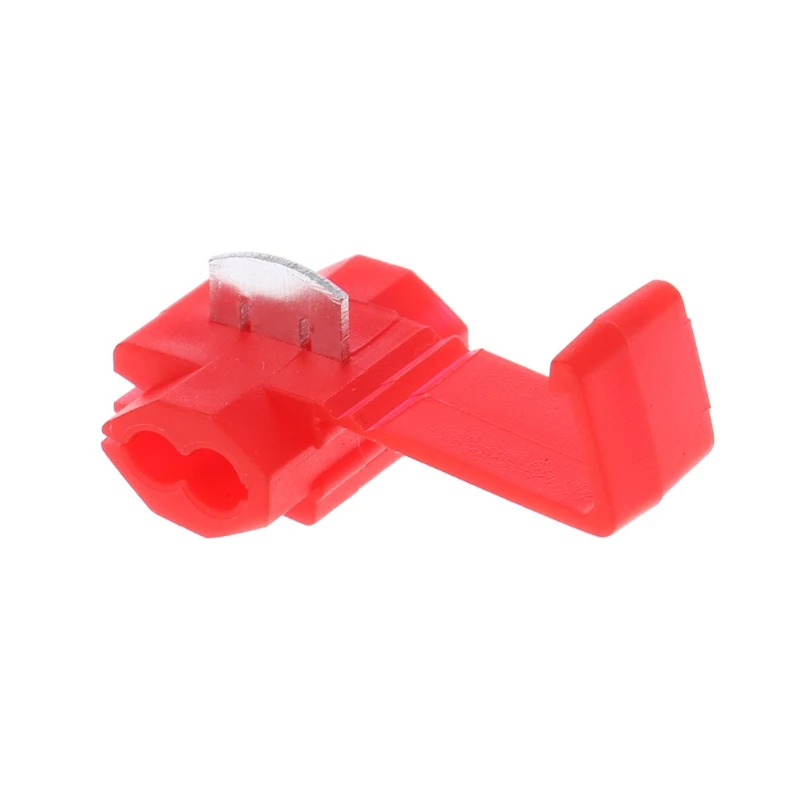 

New Auto 10 Pcs 2 Pin T Shape Wire Cable Connectors Terminals Crimp Scotch Lock Quick Splice Car Audio Kit Clip Tool