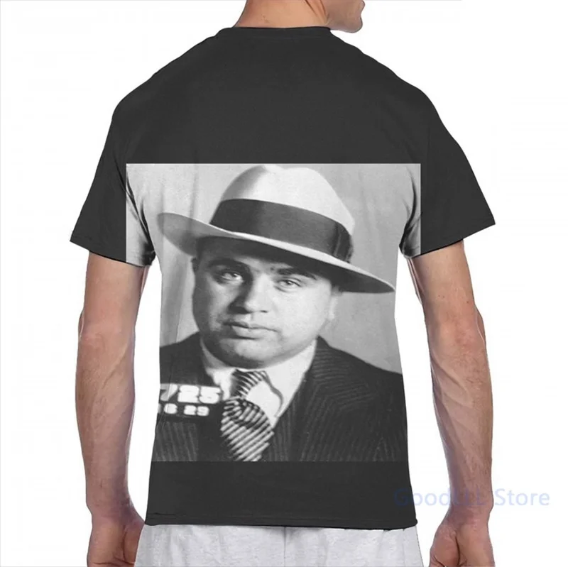 Al Capone Mafia Portrait men T-Shirt women all over print fashion girl t shirt boy tops tees Short Sleeve tshirts | Мужская одежда