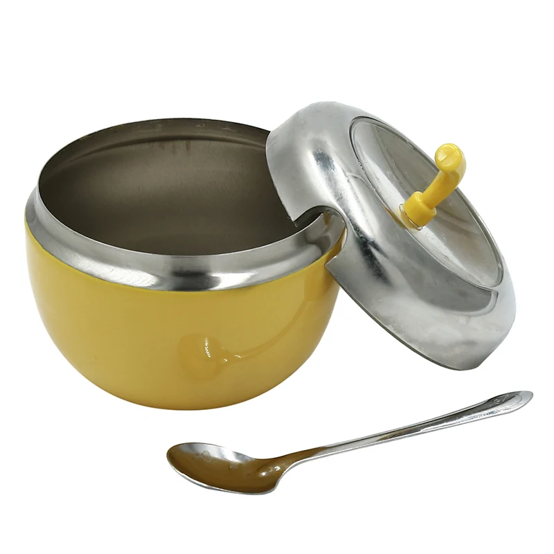 Spice Boxes Cooking Tools Colorful Apple Shape Kitchen Accessories Stainless Steel Seasoning Box Jar Storage Containers | Дом и сад