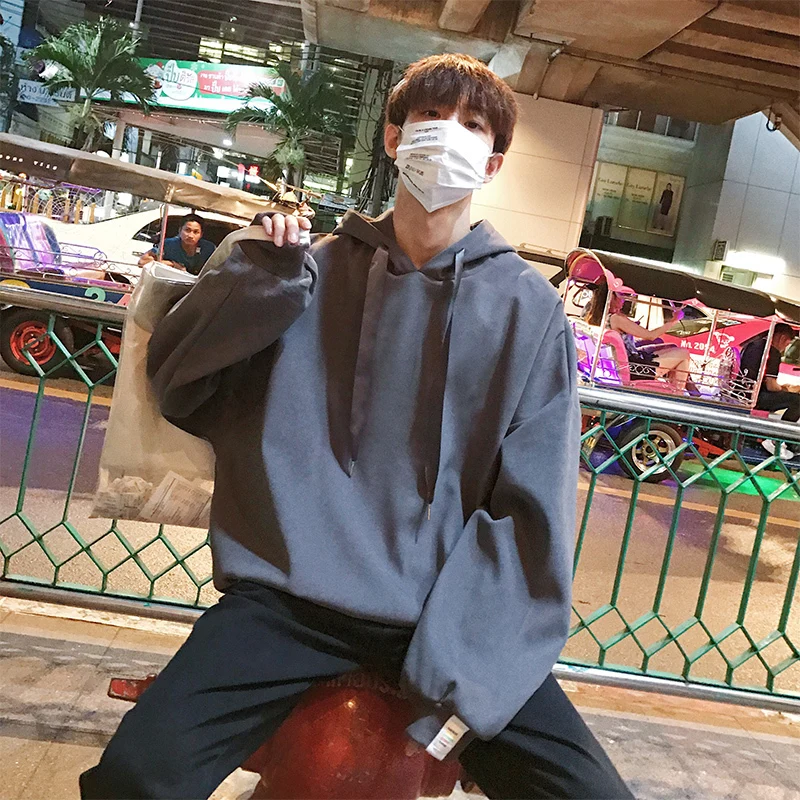 Осенне зимние новые мужские толстовки в Корейском стиле модная пара свитеров с