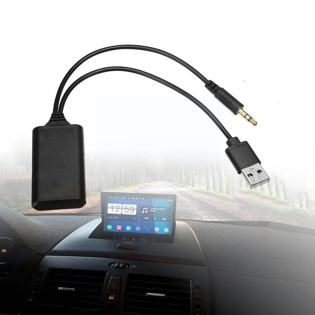 

Universal Car 12V Bluetooth Module Adapter Wireless Aux Adapter 3.5MM AUX-IN Stereo Plug Jack 6 5 Radio For Mazda 23 Cable W6N9