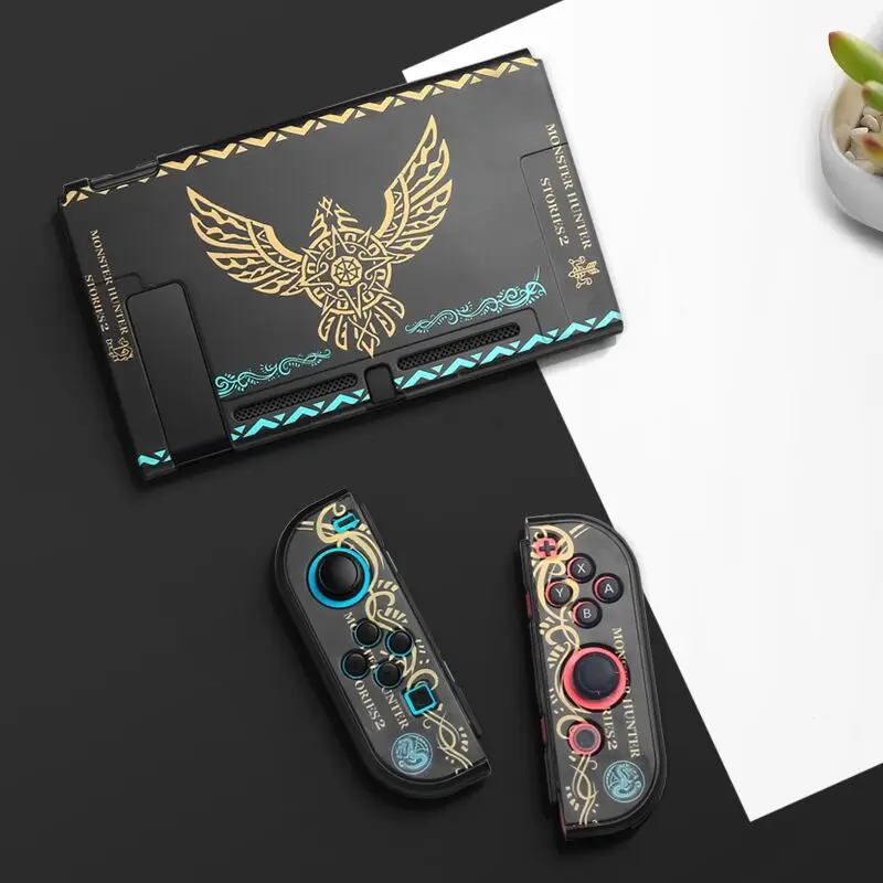Тонкая задняя жесткая крышка Nintendo Switch разделенный защитный чехол из закаленного