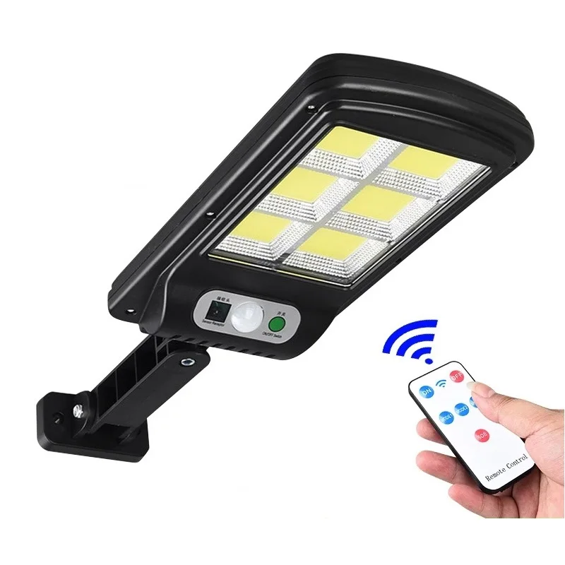 

Hot 128 COB Solar Street Light Outdoor Security Light Wall Lamp Waterproof PIR Motion Sensor Smart Remote Control Lamp
