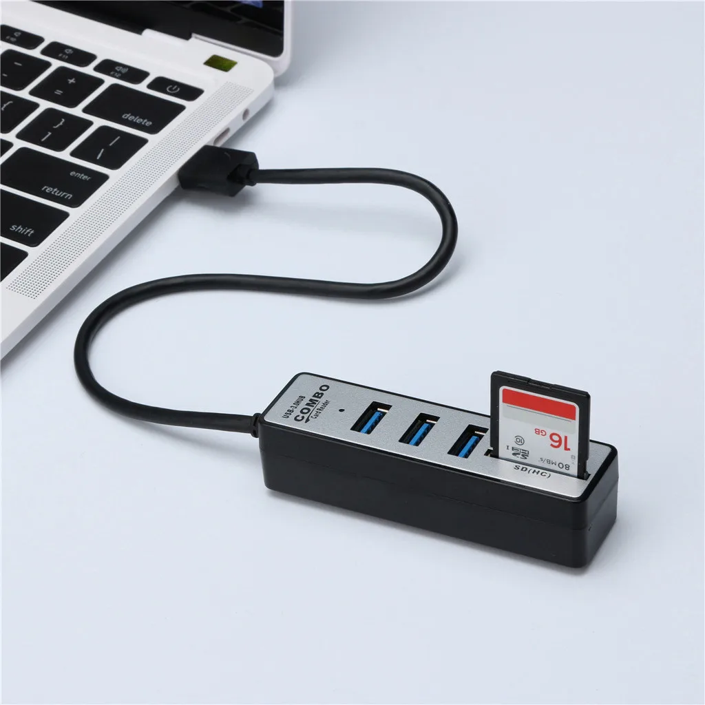 Usb-хаб 3 0 Micro USB 480 Мбит/с высокоскоростной 3-портовый разветвитель 2 в 1 со