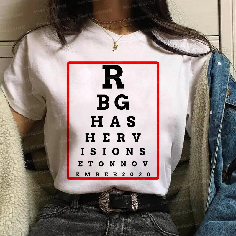 

Ruth Bader Ginsburg Feminist t shirt women Harajuku Girl Power Tshirt Vintage funny RBG Graphic Tee Ullzang flower Lady clothes