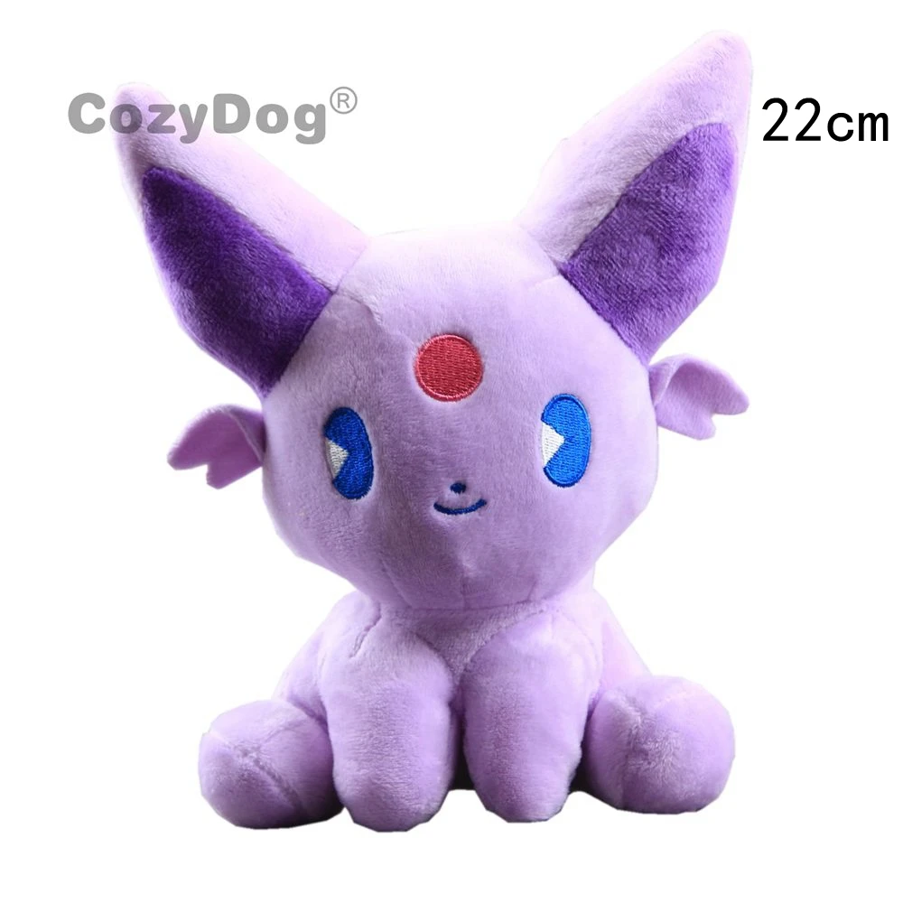 Espeon 10 стилей Иви и Пикачу Плюшевые игрушки куклы Мягкие животные плюшевые игрушки 22-25 см Vaporeon Leafeon Плюшевые куклы дети мальчик подарок - Цвет: Espeon