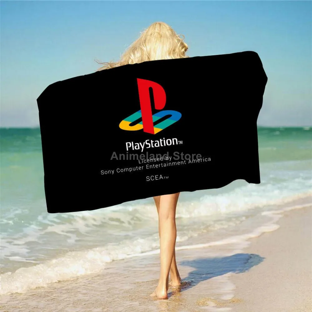 

Game Playstation Beach Towel Cartoon 3d Delicate Microfiber Bath Towel Outdoor Blanket Living Room Home Decor Swimming Fashion