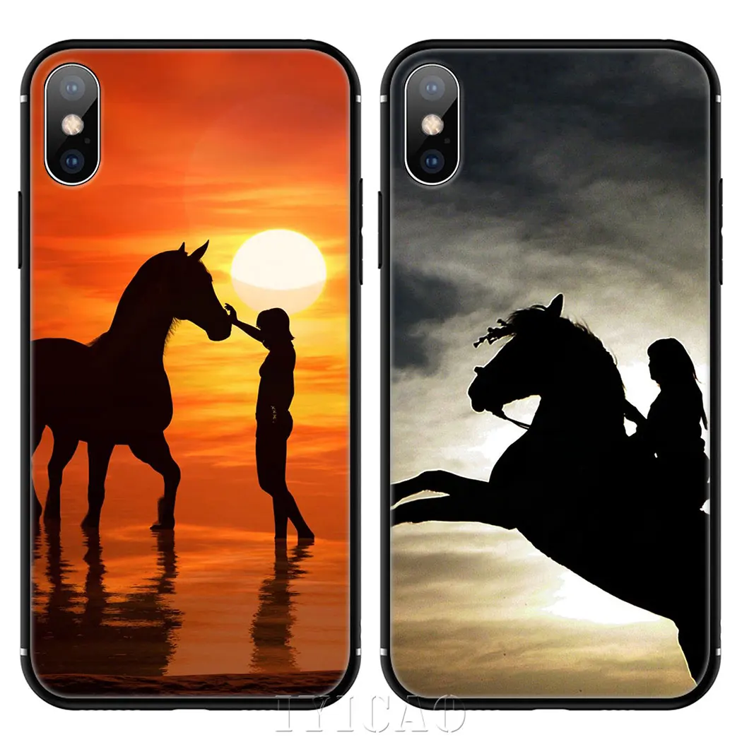 Мягкий чехол для телефона IYICAO Horse Animal iPhone XR X XS Max 6 6S 7 8 Plus 5 5S SE | Мобильные телефоны и