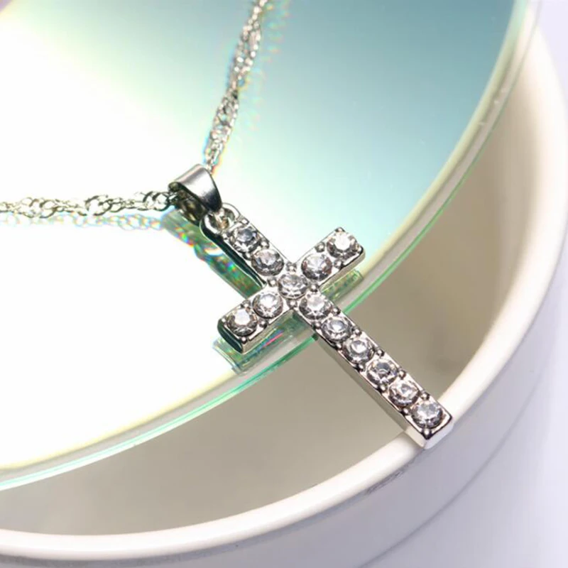 Чокер с крестиком колье для женщин высокое качество браслет кристаллами