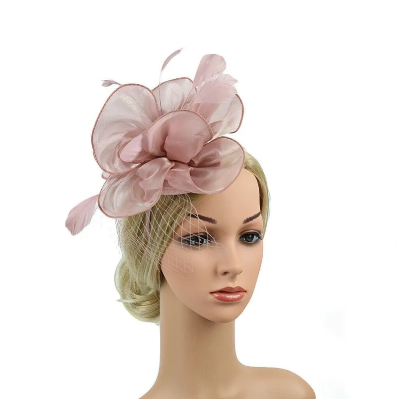 Женская Вуалетка головной убор с зажимом для волос Свадебная повязка на голову