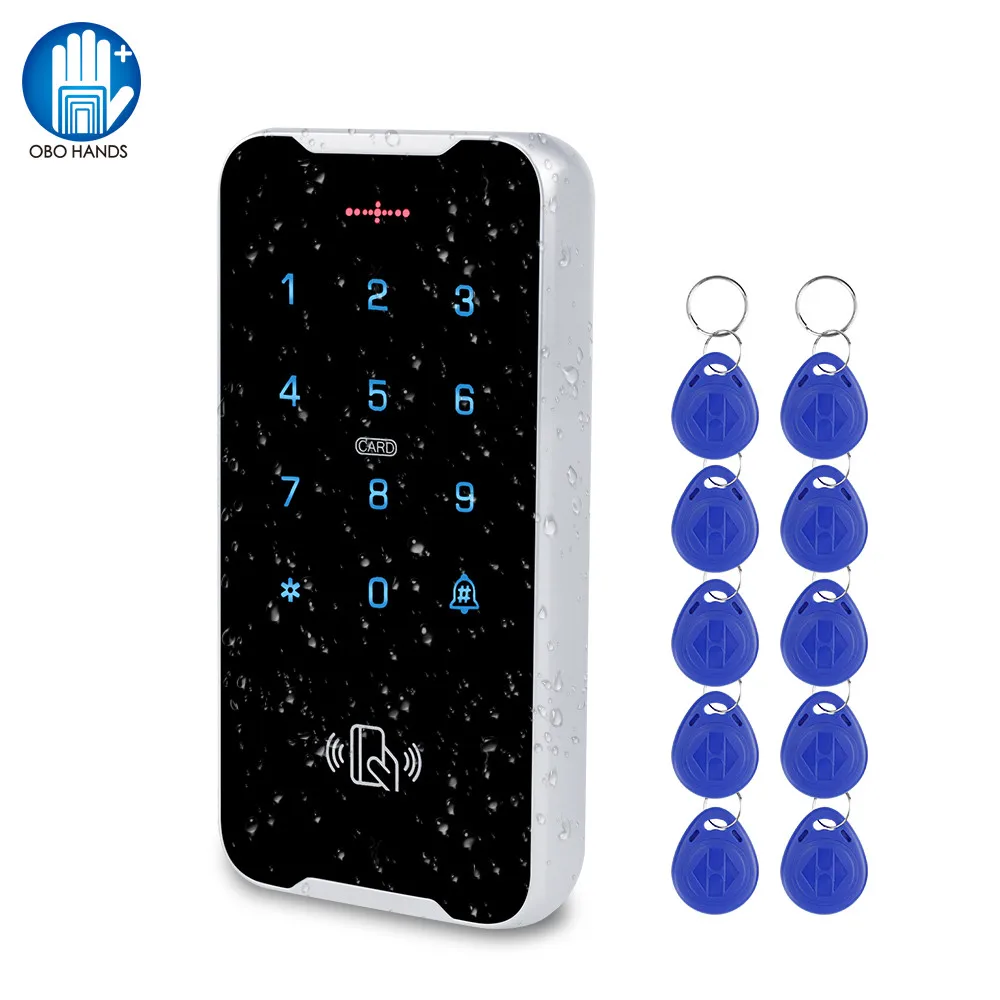 

Metal Waterproof Access Control Keypads RFID Keyboard IP68 Touch Password Digits Lock Access Controller Reader for Home 125KHz