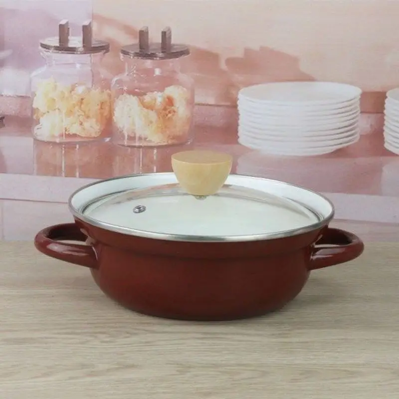 Эмалированная суповая кастрюля эмалированная маленькая для супа Детская лапши