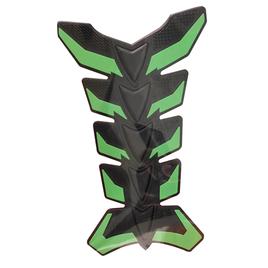

【Green】3D Rubber Fishbone Motorcycle Oil Gas Tank Pad Decal Sticker Decal