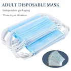 Маска одноразовая, трехслойная, дышащая, Нетканая, 1050100 шт.