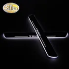 Наклейка на автомобиль, акриловая движусветодиодный светодиодная подсветильник ка, накладка на пороги для Chevrolet Trax 2013 - 2017 2018