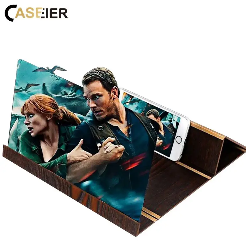 CASEIER 12 дюймов портативный усилитель экрана телефона Универсальный 3D HD видео лупа