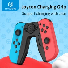 Hagibis Joy-Con Charging Grip for Nintendo Switch/Lite Controllers Comfort Charger Dock NS Handle Portable Chargeable Stand