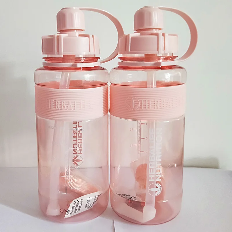 Новое поступление 1000 мл 1 л Herbalife Nutrition розовая черная зеленая Спортивная бутылка