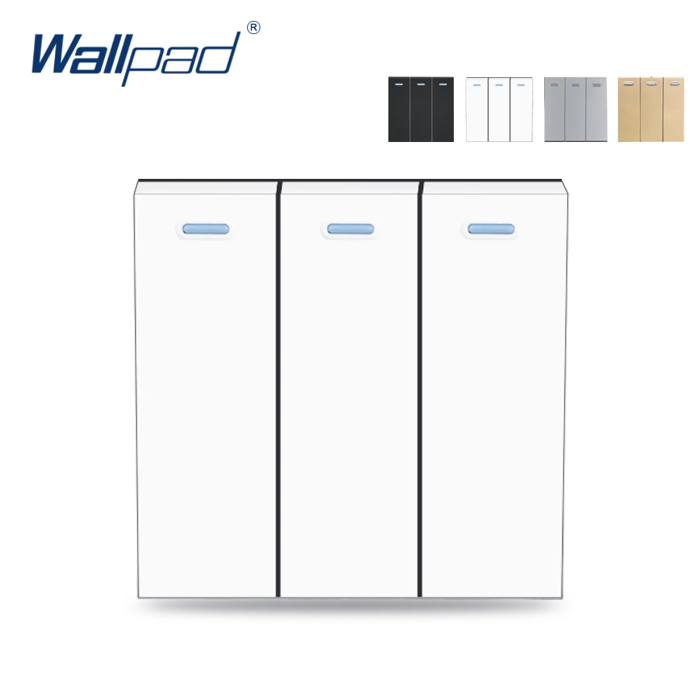 Wallpad 3 банды кнопка сброса Переключатель быстродействующий переключатель