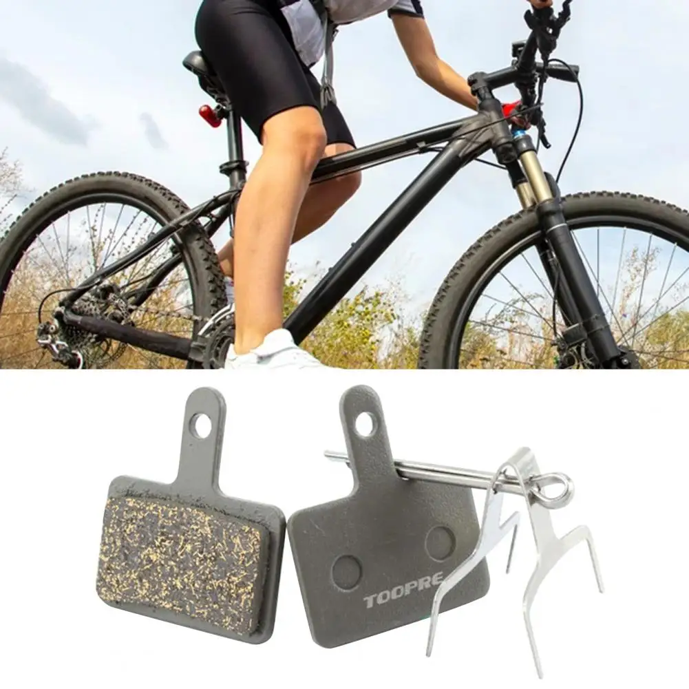 

1 Set Disc Brake Pad Good Practicability Safe to Use Long Service Life Heat Resisting Bike Noise Control Brake Pads for Bike
