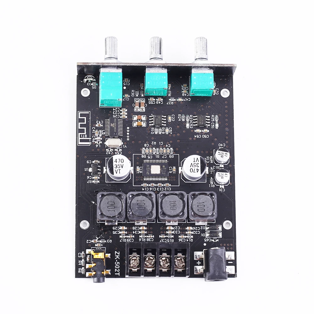 Беспроводной Bluetooth аудио стерео модуль 50 Вт TPA3116D2 BLE5.0 AUX тройной/бас Регулируемый