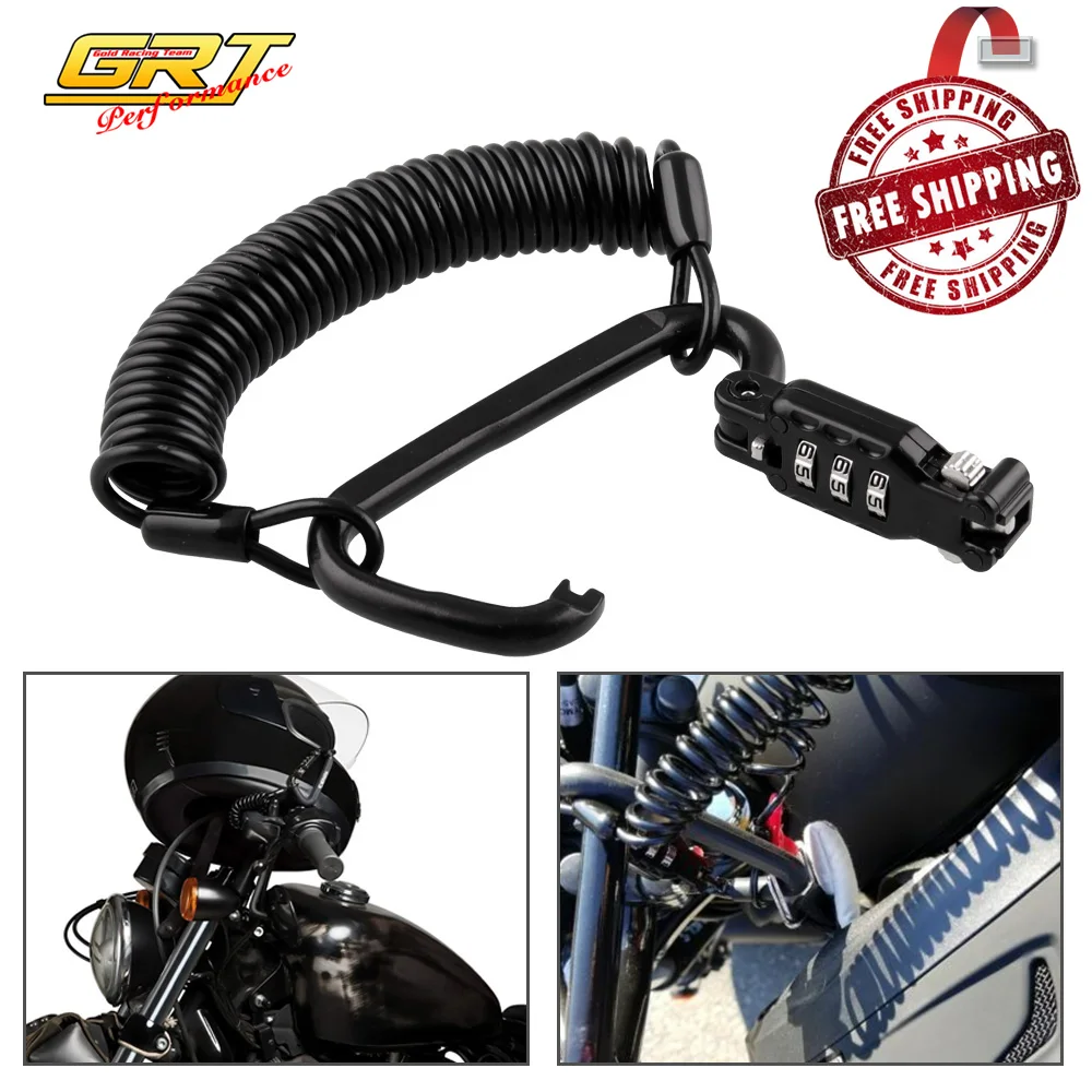 Мотоциклетный шлем замок портативный с трехзначным противоугонным паролем